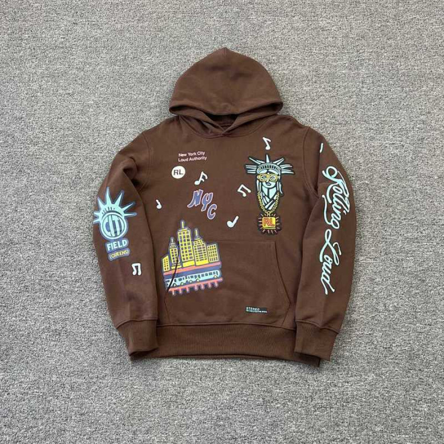 Travis Scott Rolling Embroidered Hoodie Travis Scott Rolling Embroidered Hoodie