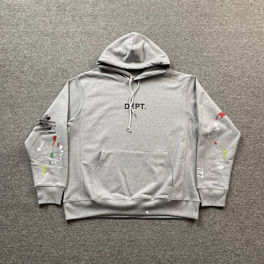 GALLERY DEPT LOGO PAINTED REMKE HOODIE GALLERY DEPT LOGO PAINTED REMKE HOODIE